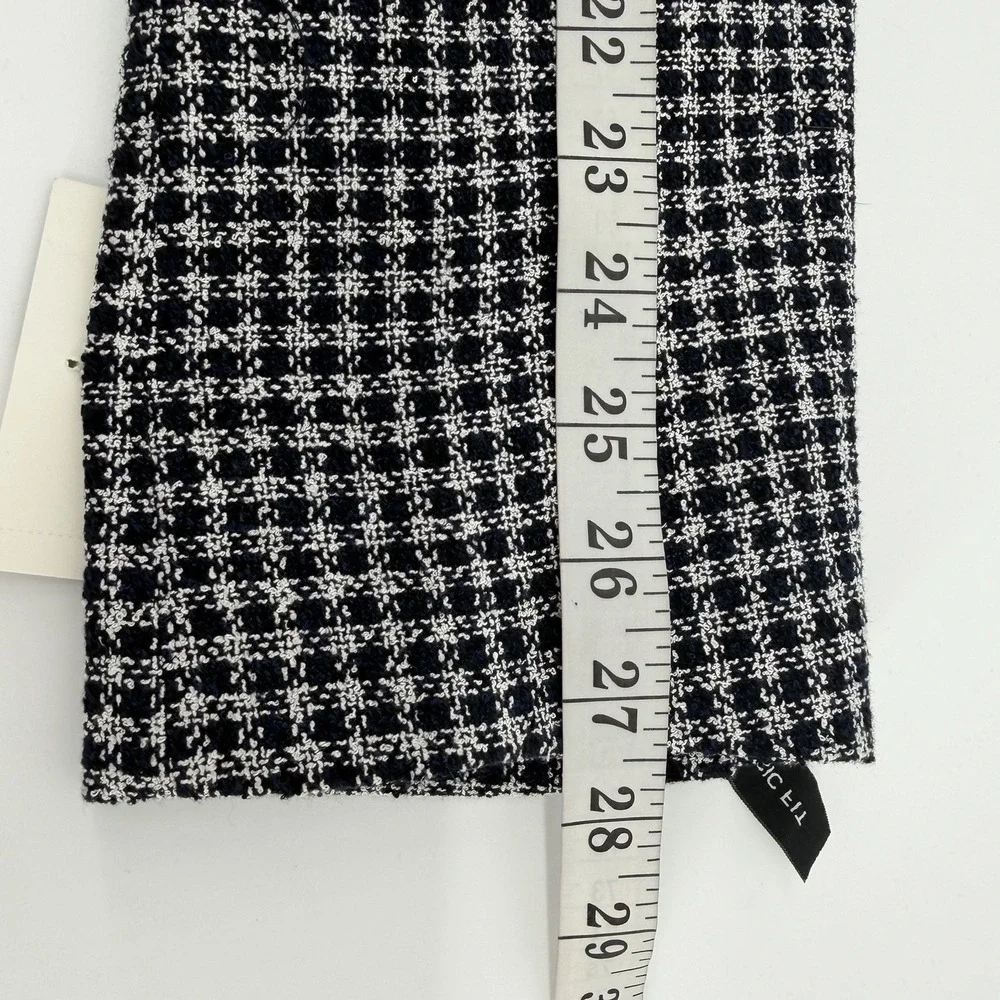 Stafford‎ Mens Classic Fit Navy Check seasonal Sport Coat Blazer Jacket 46L Long
